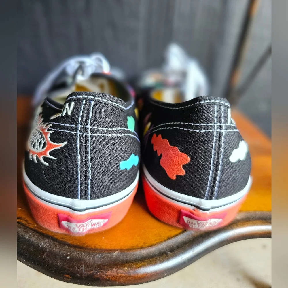 Vans X Kaitlin Chan Pride/Awareness Authentic Sneakers M-10.5 W-12 - Picture 10 of 12